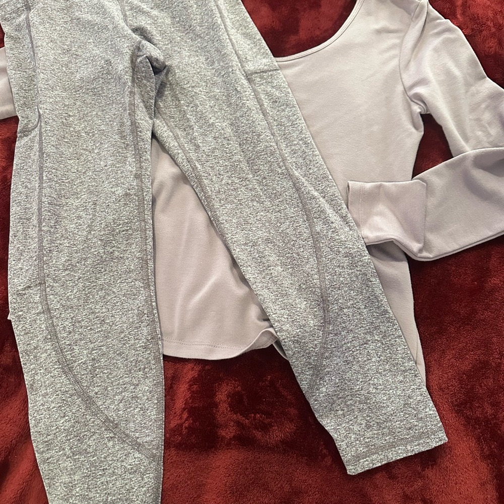 Balance collection Light purple Athletic Leggings Long Sleeve Top outfit M